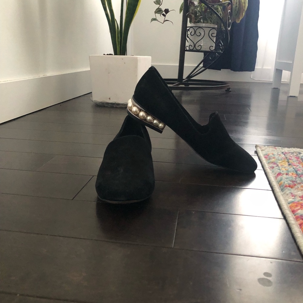 Black suede loafers - Picture 1 of 2
